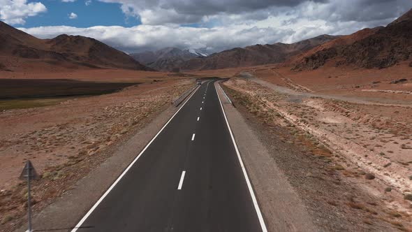 Beautiful Paved Road in the Mountains