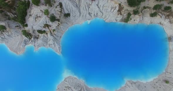 Aerial Blue lake