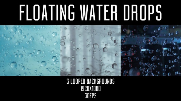 Floating Water Drops