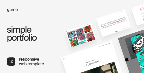 Gumo – Simple Portfolio Template