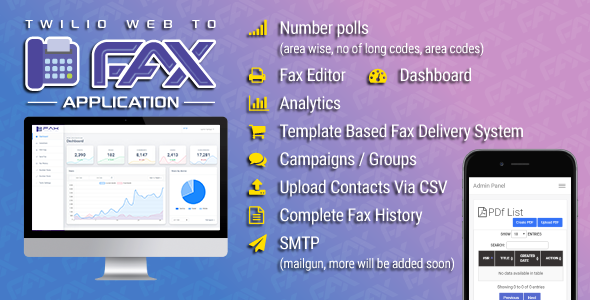 Twilio WEB To Fax Machine System Application PHP Script