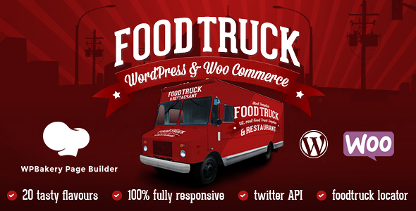 Food Truck & Restaurant 20 Styles – WP Theme