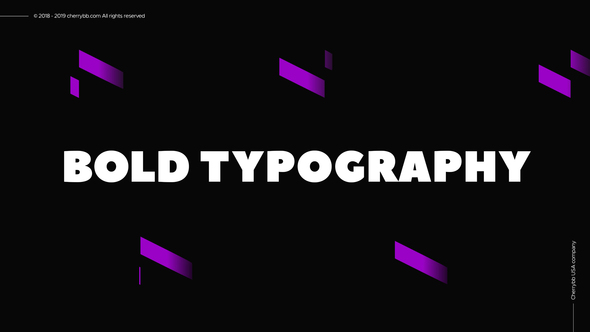 BOLD Typography Promo