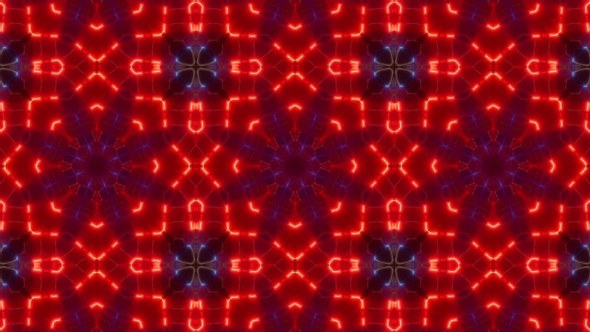 Blinking Red and Blue Led Vj Light Kaleidoscope Loop 4K 07 alt