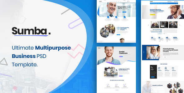 Sumba Business Multi Purpose PSD Template