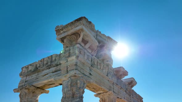 Temple of Apollo aerial view 4 K