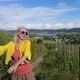 Woman Walking in Swiss Vineyards - VideoHive Item for Sale