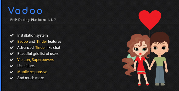 Vadoo – Social network dating script or Hire Freelancers from FreelancerCV.com