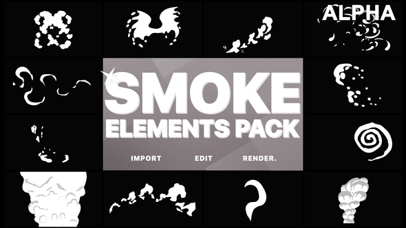 Funny Smoke Elements | Motion Graphics Pack