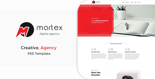 Mortex - Digital Agency PSD Template