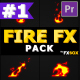 Cartoon Fire Elements | Premiere Pro MOGRT - VideoHive Item for Sale