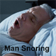 Man Snoring