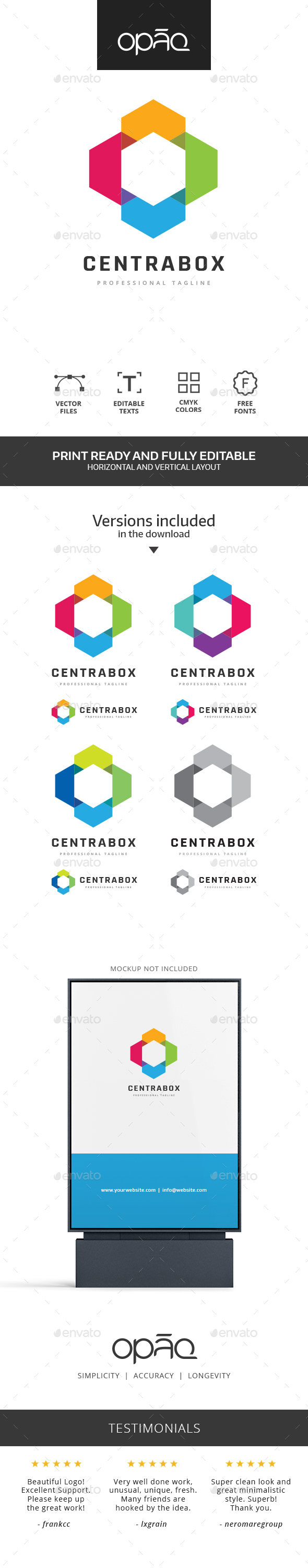 Central Colorful Box logo