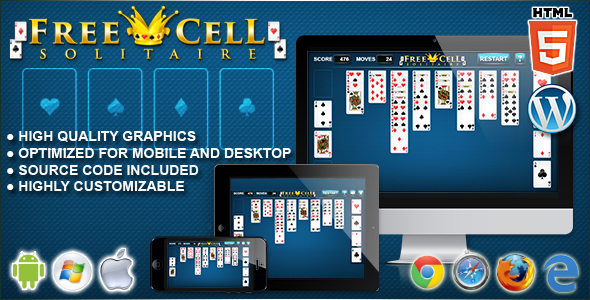 FreeCell Solitaire - HTML5 Solitaire