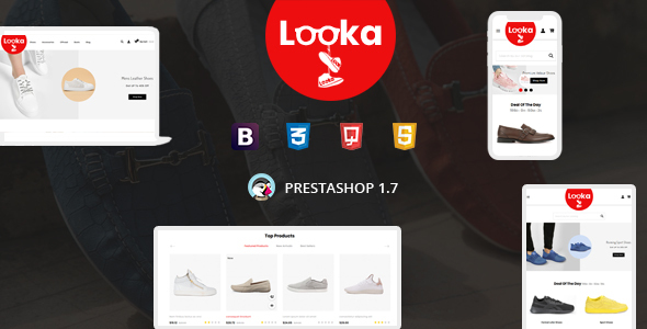 Looka - Glasses & Shoes Prestashop 1.7 & 8.x Responsive Theme