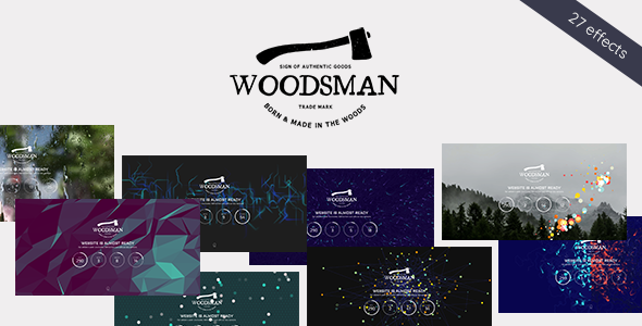 Woodsman - Exclusive Coming Soon WordPress Theme