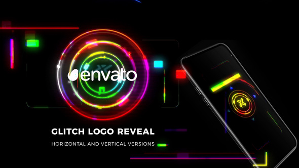 Glitch Logo Reveal alt