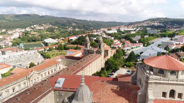 Santiago Compostela Aerial View