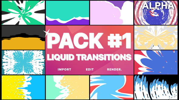 Liquid Transitions Pack 01 | Motion Graphics Pack