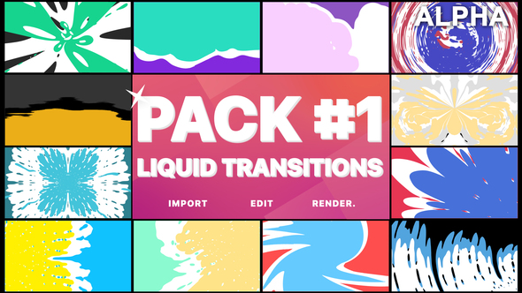 Liquid Transitions Pack 01 | Motion Graphics Pack alt