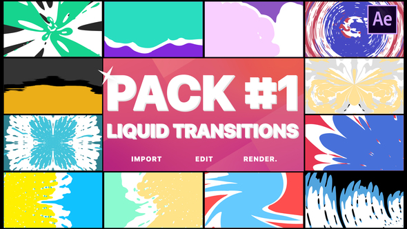 Liquid Transitions Pack 01 | After Effects