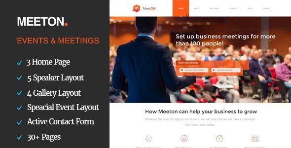 Meeton – Conference & Event HTML Template
