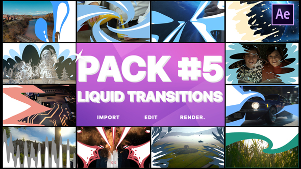 Liquid Transitions Pack 05 | After Effects