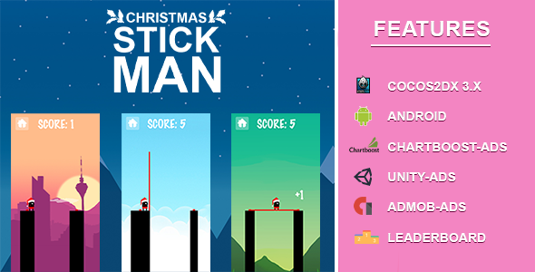 Stick Man -Cocos2dx IOS, Android