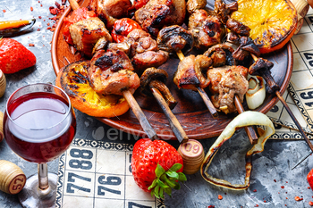 arbecue and board games.Kebab