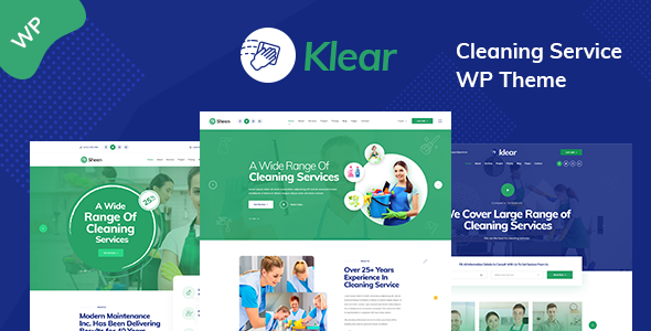 Klear – Cleaning Service Company WordPress Theme + RTL