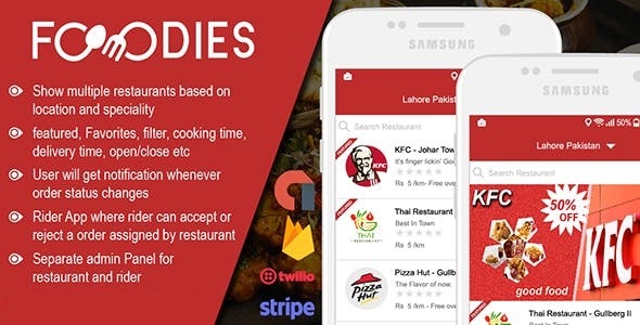 System dostarczania i zamawiania żywności w restauracji z dostawą Boy - Android v1.1.2
