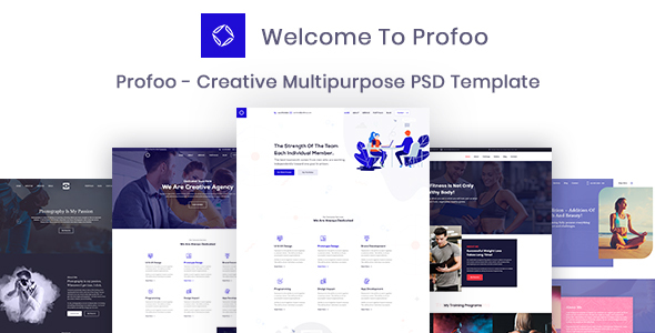 Profoo – PSD Template For Creative Agency