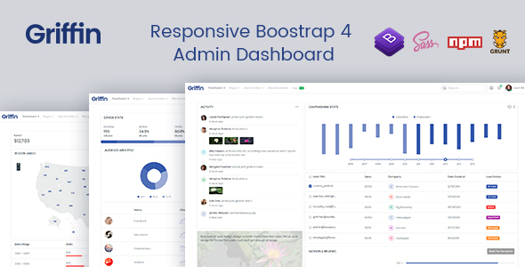Griffin - Developer-friendly Bootstrap 4 Admin Dashboard & UI Kit