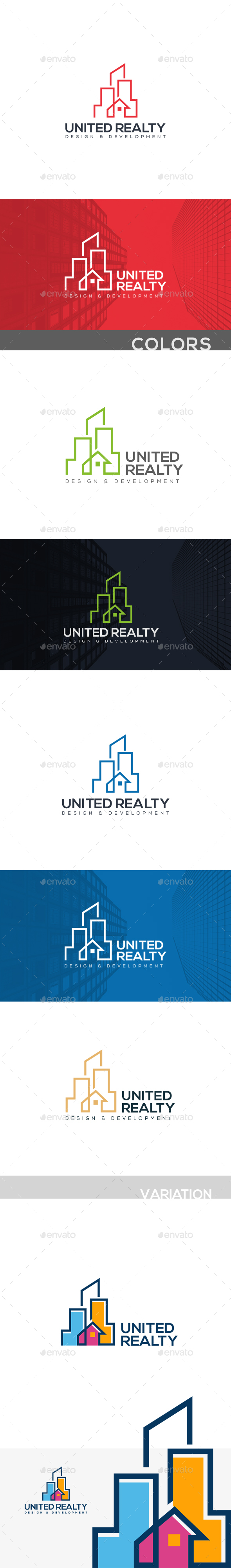 United Realty Logo Template