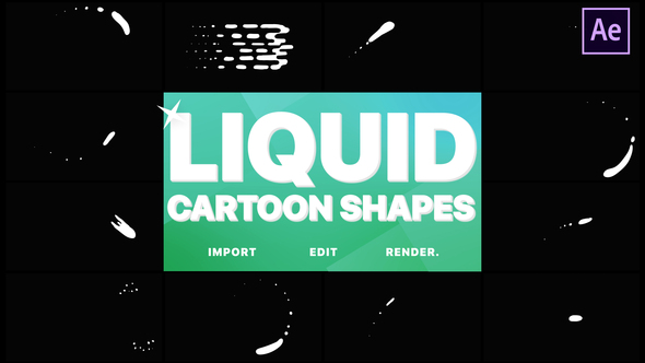 Cartoon Liquid Shapes | After Effects