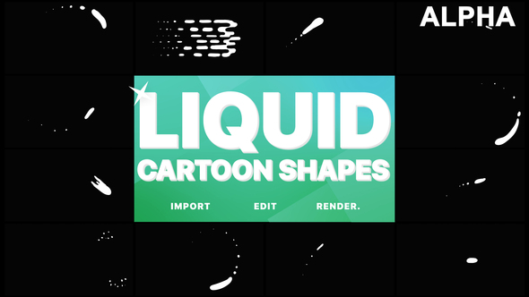 Cartoon Liquid Shapes | Motion Graphics Pack