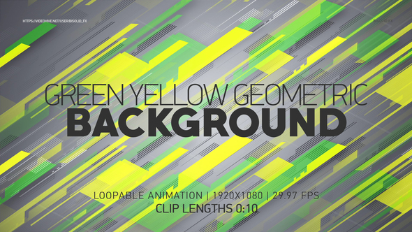 Green Yellow Geometric Background