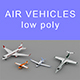 Low-poly Air vehicles Planes - 3DOcean Item for Sale