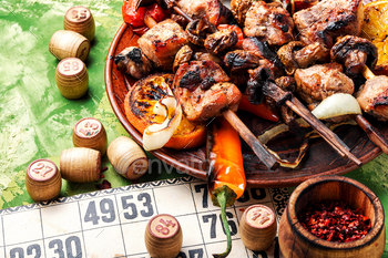 arbecue and board games.Kebab