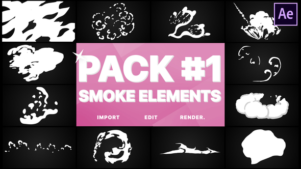 Smoke Elements Pack 01 | After Effects