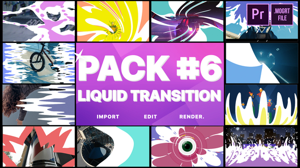Liquid Transitions Pack 06 | Premiere Pro MOGRT