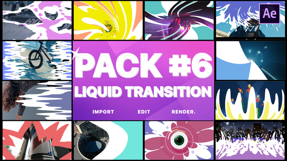 Liquid Transitions Pack 06 | After Effects