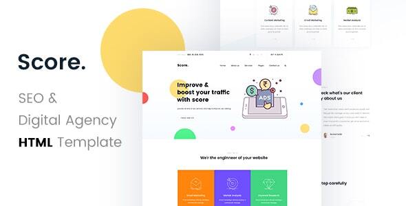 Score - SEO /Digital Agency HTML5 Template