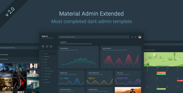 Material Admin Extended - Dark Responsive Template