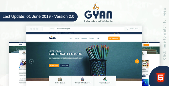 Gyan - Educational HTML Template