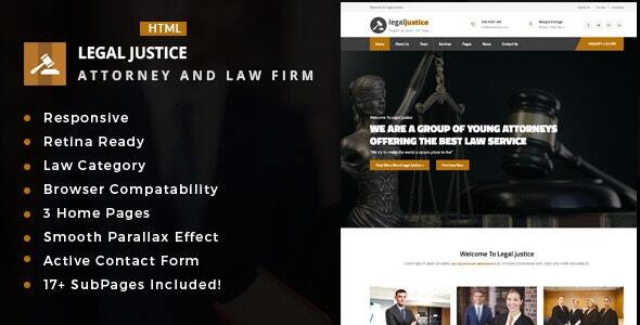 Legal Website Templates | ThemeForest