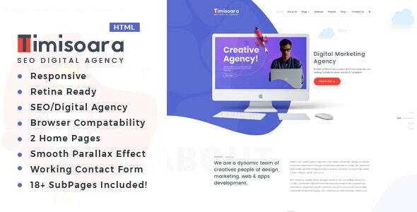 Timisoara - SEO /Digital Agency HTML5 Template