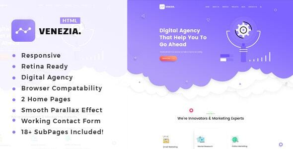 Venezia - SEO /Digital Agency HTML5 Template