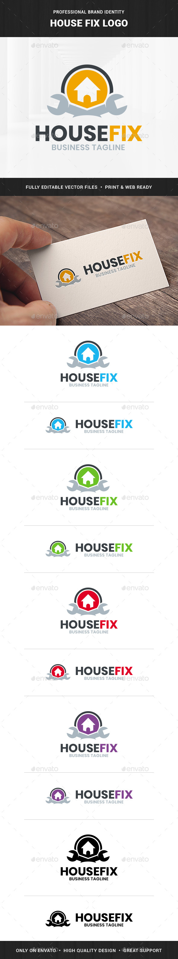 House Fix Logo Template