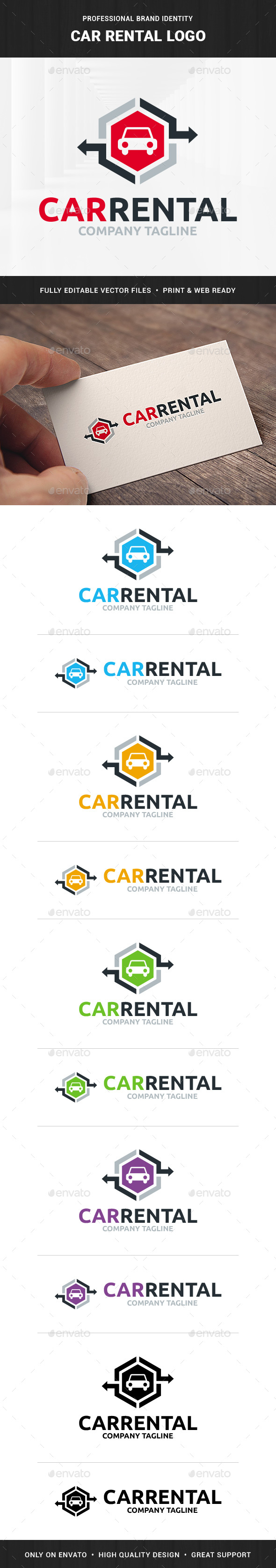 Car Rental Logo Template